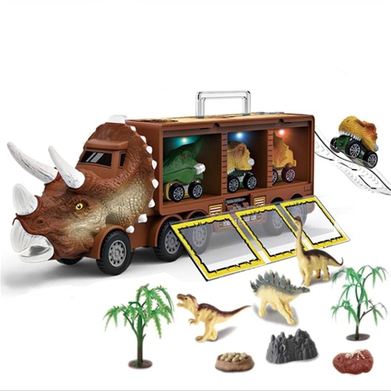 Camion de transport de dinosaures