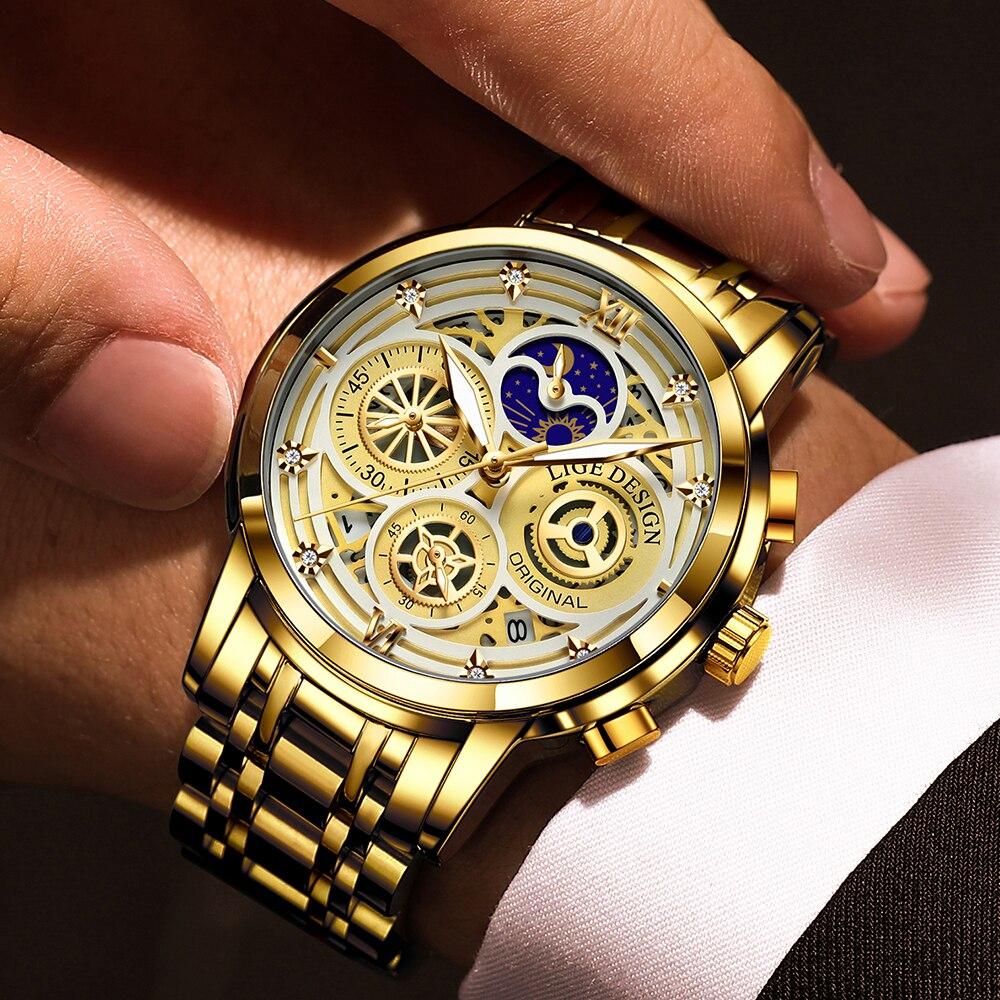 Montre chronographe de luxe pour hommes
