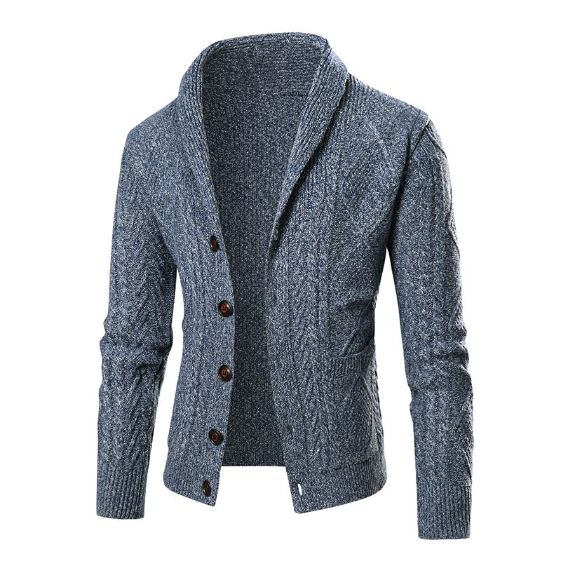 Cardigan Homme en Cachemire Pur Coupe Décontractée