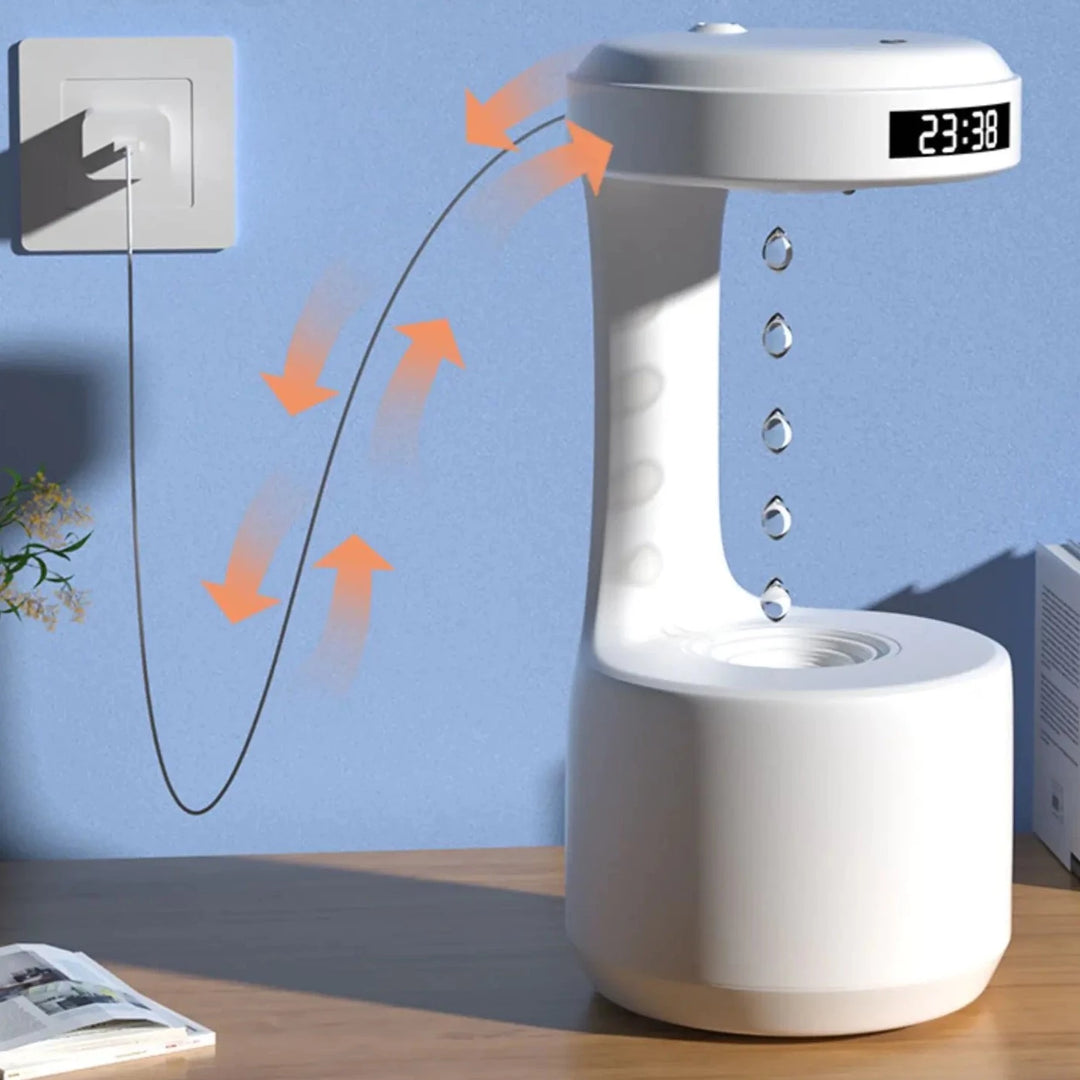 Humidificateur à vapeur froide anti-gravité