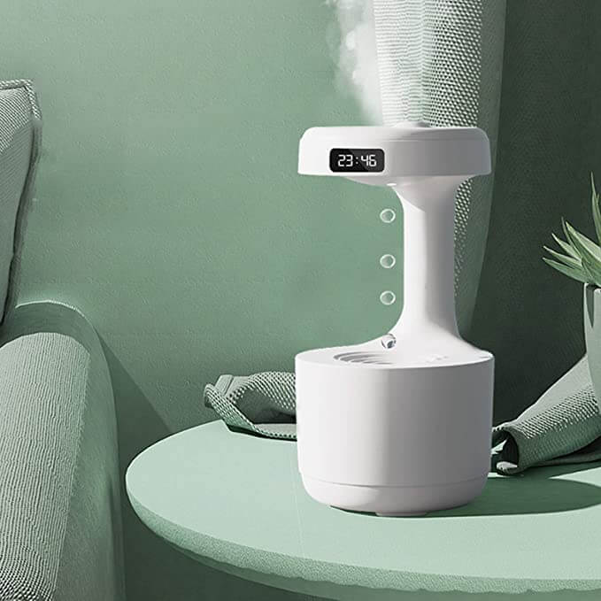 Humidificateur à vapeur froide anti-gravité