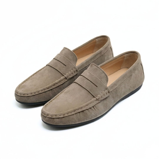 Mocassins Pour Hommes En Daim Antidérapants Design Intemporel