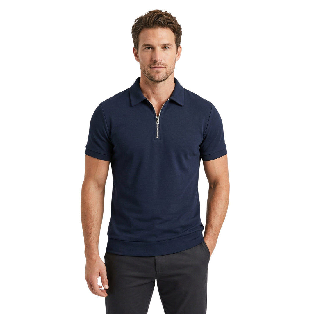 Chemise de Golf Zippée Homme Confortable
