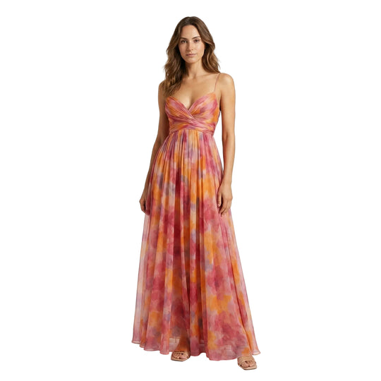 Robe Maxi Femme à Motif Floral