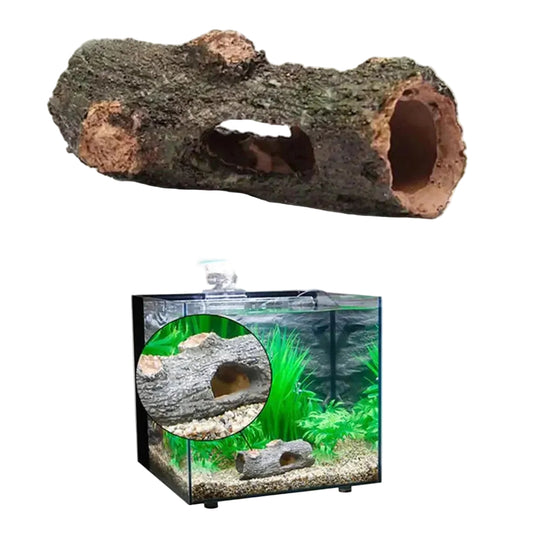 Accessoire Aquarium Tunnel Naturel pour Poissons et Décor Aquatique 0