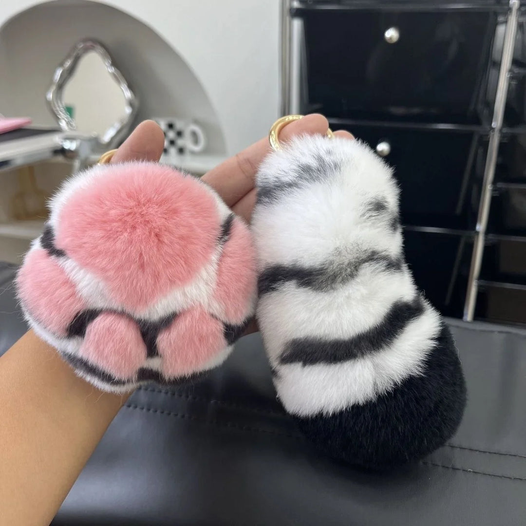 Accessoire Porte-clés Peluche Empreinte de Patte 3