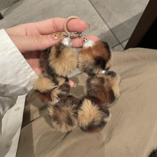 Accessoire Porte-clés en Peluche Motif Animalier Unisexe 4