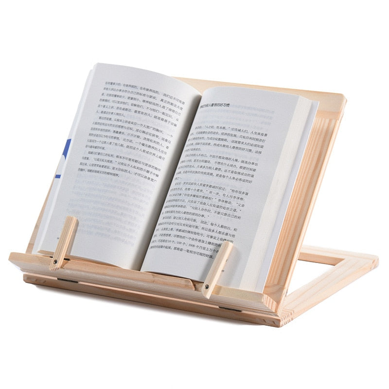 Accessoire Tablette Multifonctionnel en Bois pour Lecture et Ordinateur Portable 5