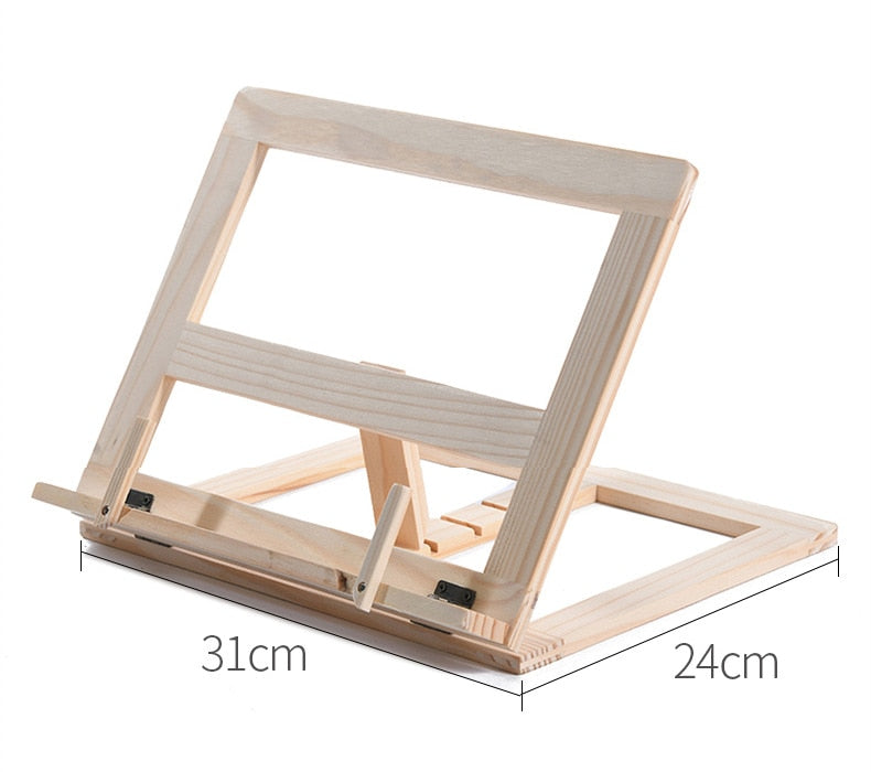 Accessoire Tablette Multifonctionnel en Bois pour Lecture et Ordinateur Portable 7
