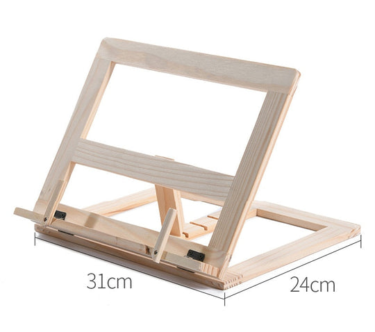 Accessoire Tablette Multifonctionnel en Bois pour Lecture et Ordinateur Portable 7