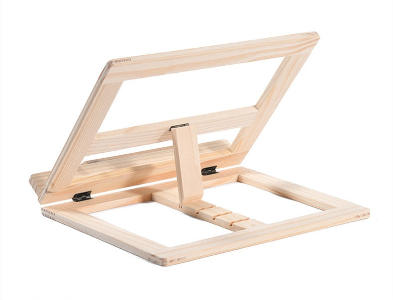 Accessoire Tablette Multifonctionnel en Bois pour Lecture et Ordinateur Portable 8