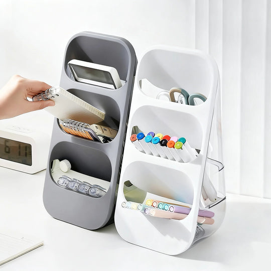 Accessoire de Cuisine Porte-Éponges et Brosses Triple Compartiments 1