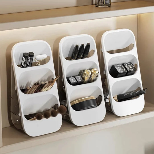 Accessoire de Cuisine Porte-Éponges et Brosses Triple Compartiments 2
