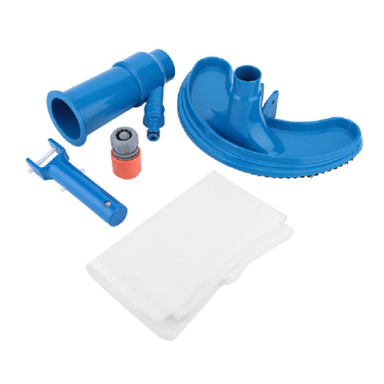 Accessoire de Piscine Tête d'Aspiration Télescopique avec Sac Collecteur 4