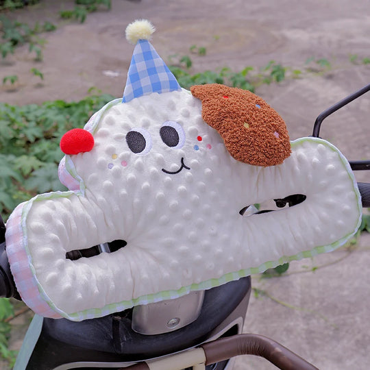 Accessoire de guidon pour enfants en peluche douce avec fentes de fixation 4