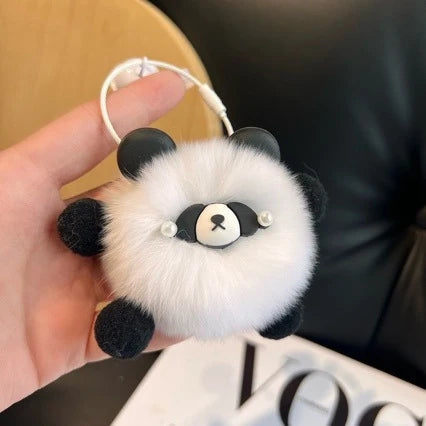 Accessoires Porte-clés Panda en Peluche Unisexes 3