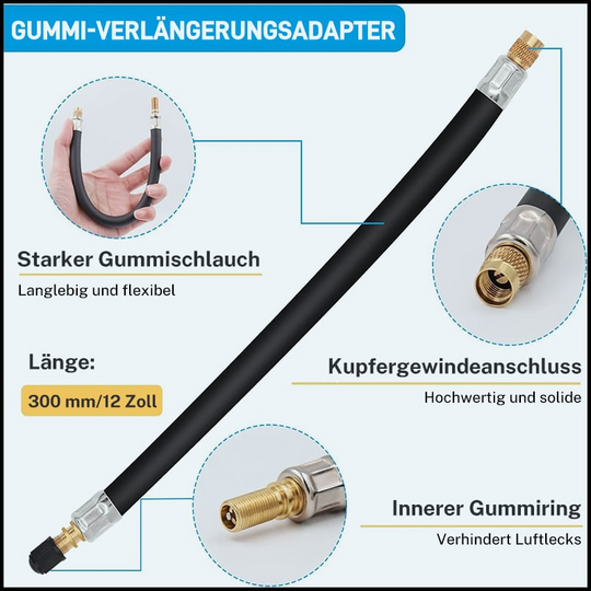 Accessoires de Pneus Extensions de Valve Flexibles Universelles 6