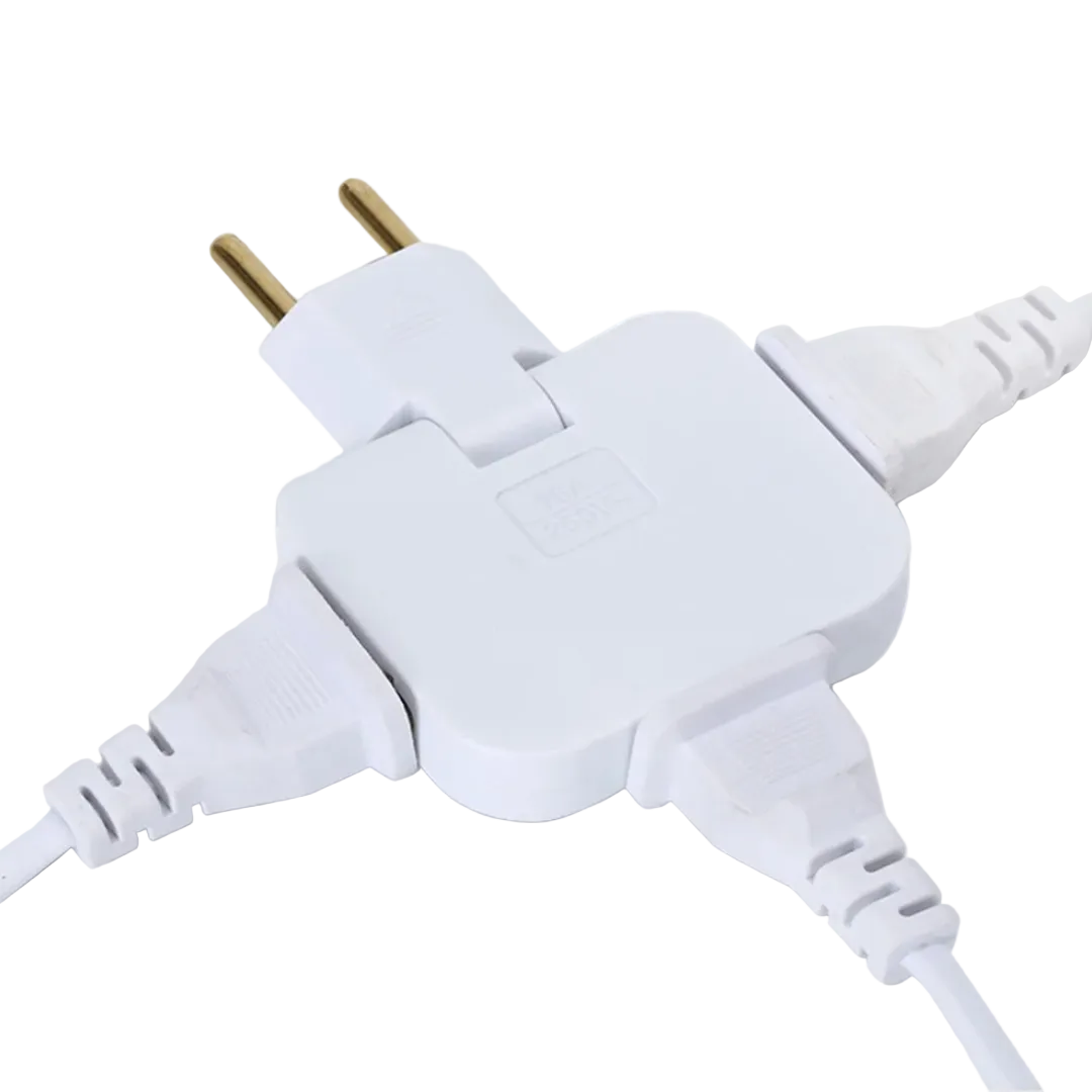 Adaptateur de Prise Rotatif 3 en 1 pour Appareils Électroniques 0