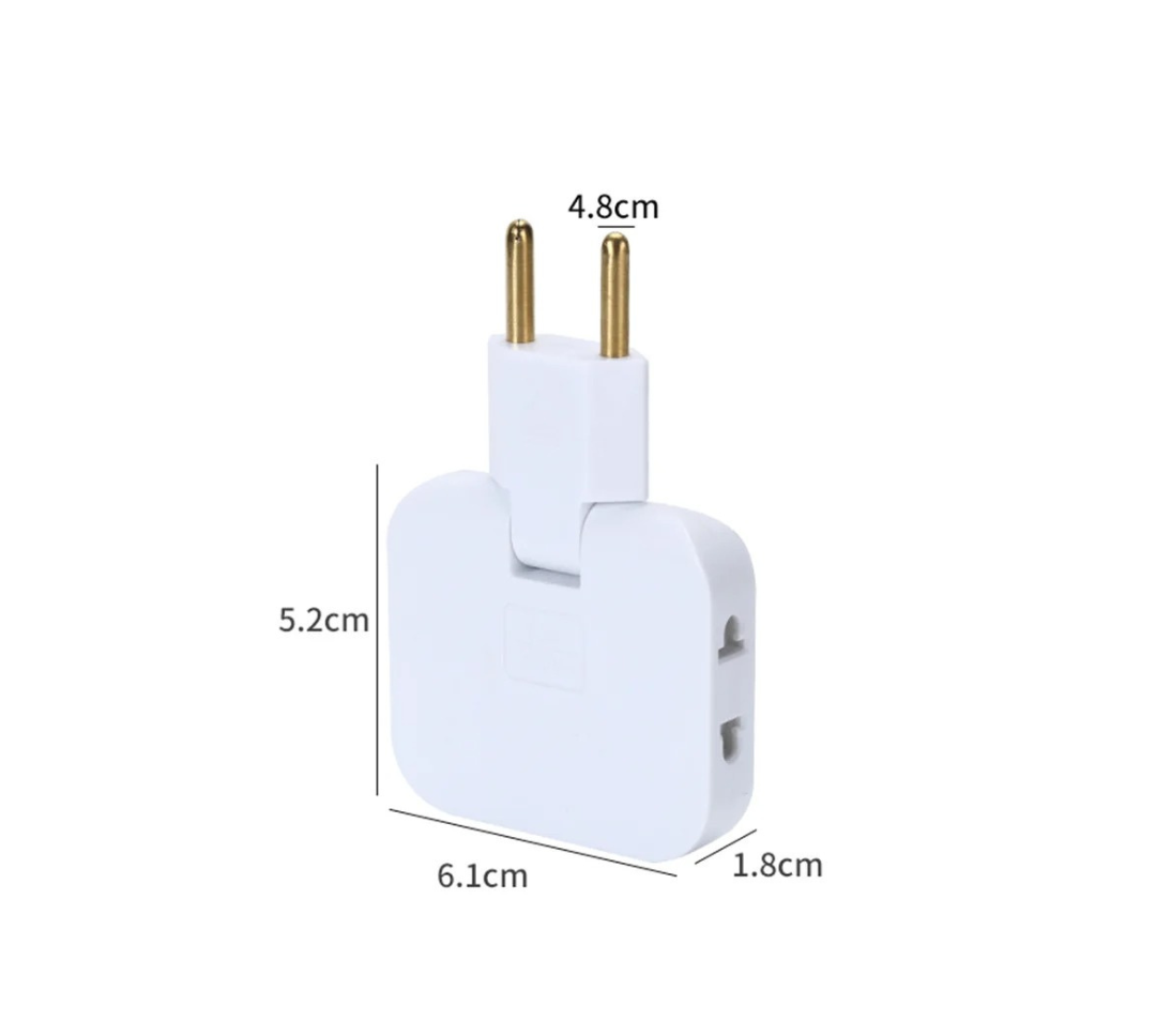 Adaptateur de Prise Rotatif 3 en 1 pour Appareils Électroniques 3
