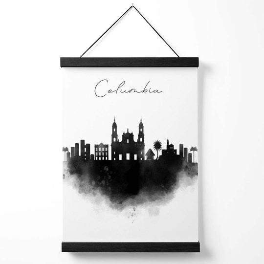 Affiche Aquarelle Ville de Columbia Suspendue 0