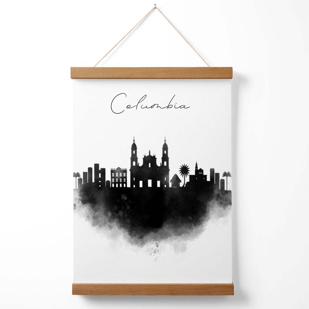 Affiche Aquarelle Ville de Columbia Suspendue 3