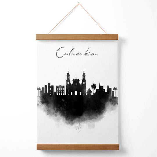 Affiche Aquarelle Ville de Columbia Suspendue 3