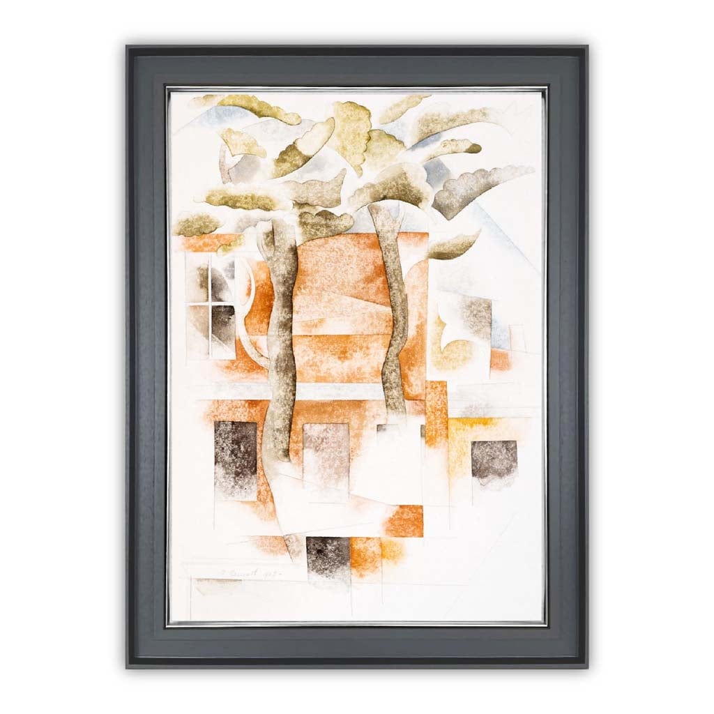 Affiche Art Charles Demuth Maisons Aux Bermudes Cubisme 0