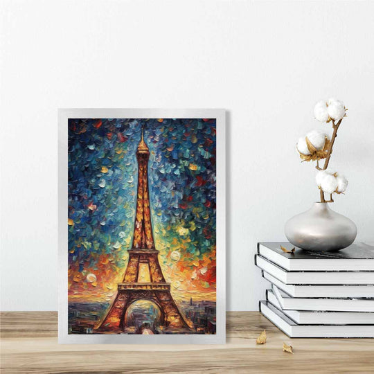 Affiche Artistique Tour Eiffel au Coucher de Soleil 2