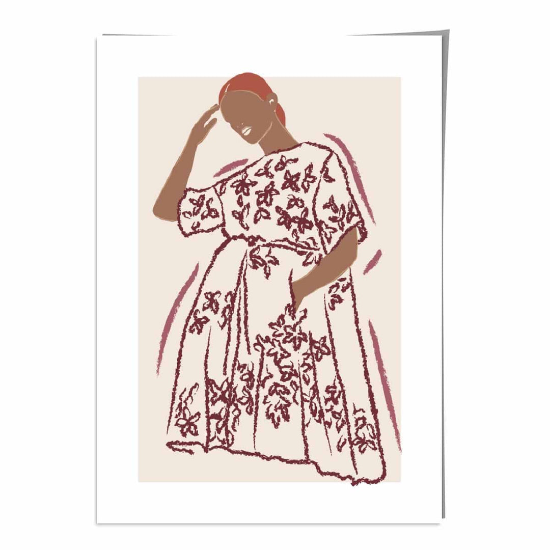 Affiche Femme Croquis Mode Contemporaine 0