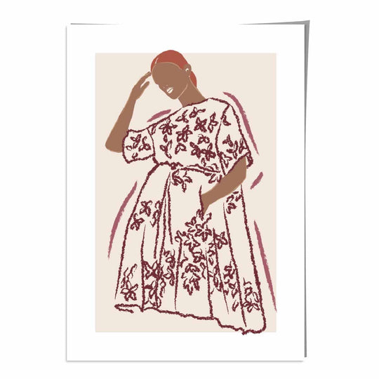 Affiche Femme Croquis Mode Contemporaine 0