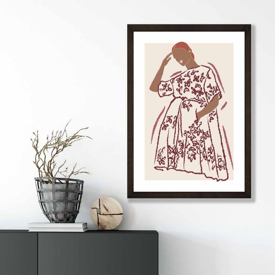 Affiche Femme Croquis Mode Contemporaine 3