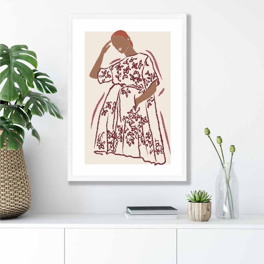 Affiche Femme Croquis Mode Contemporaine 4