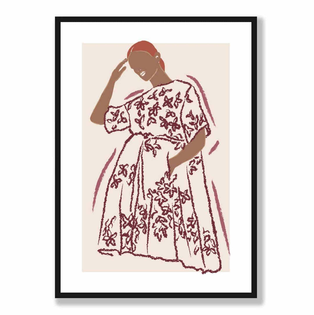Affiche Femme Croquis Mode Contemporaine 5