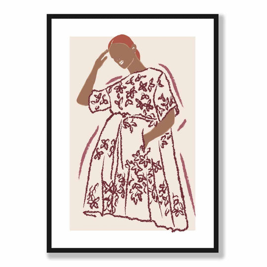 Affiche Femme Croquis Mode Contemporaine 5