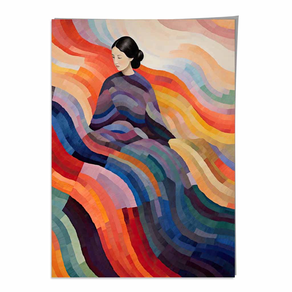 Affiche Murale Abstraite Surréaliste Colorée pour Décoration Intérieure 0