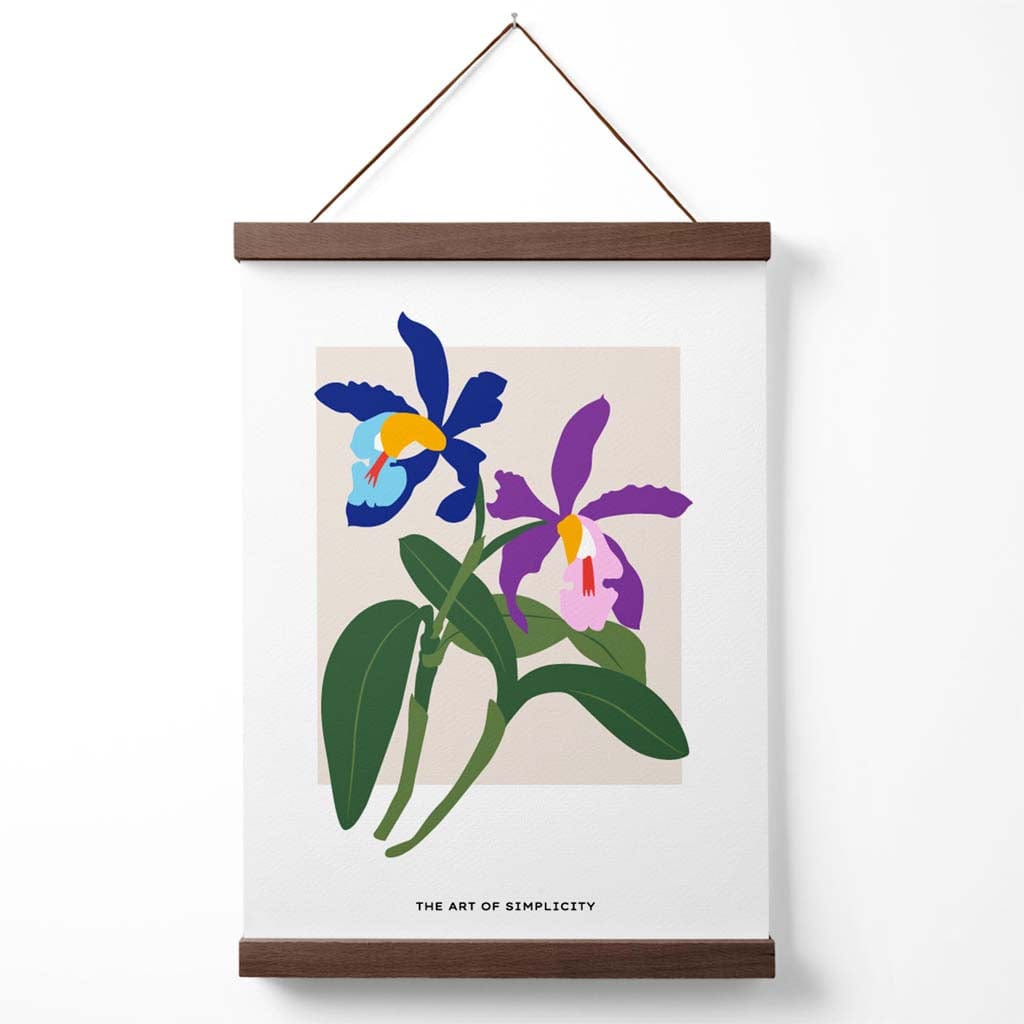 Affiche Murale Iris Bleu et Violet Décorative pour Intérieur Floral 4