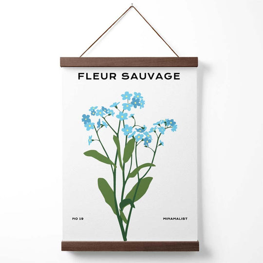 Affiche Murale Minimaliste Myosotis avec Cintre 4