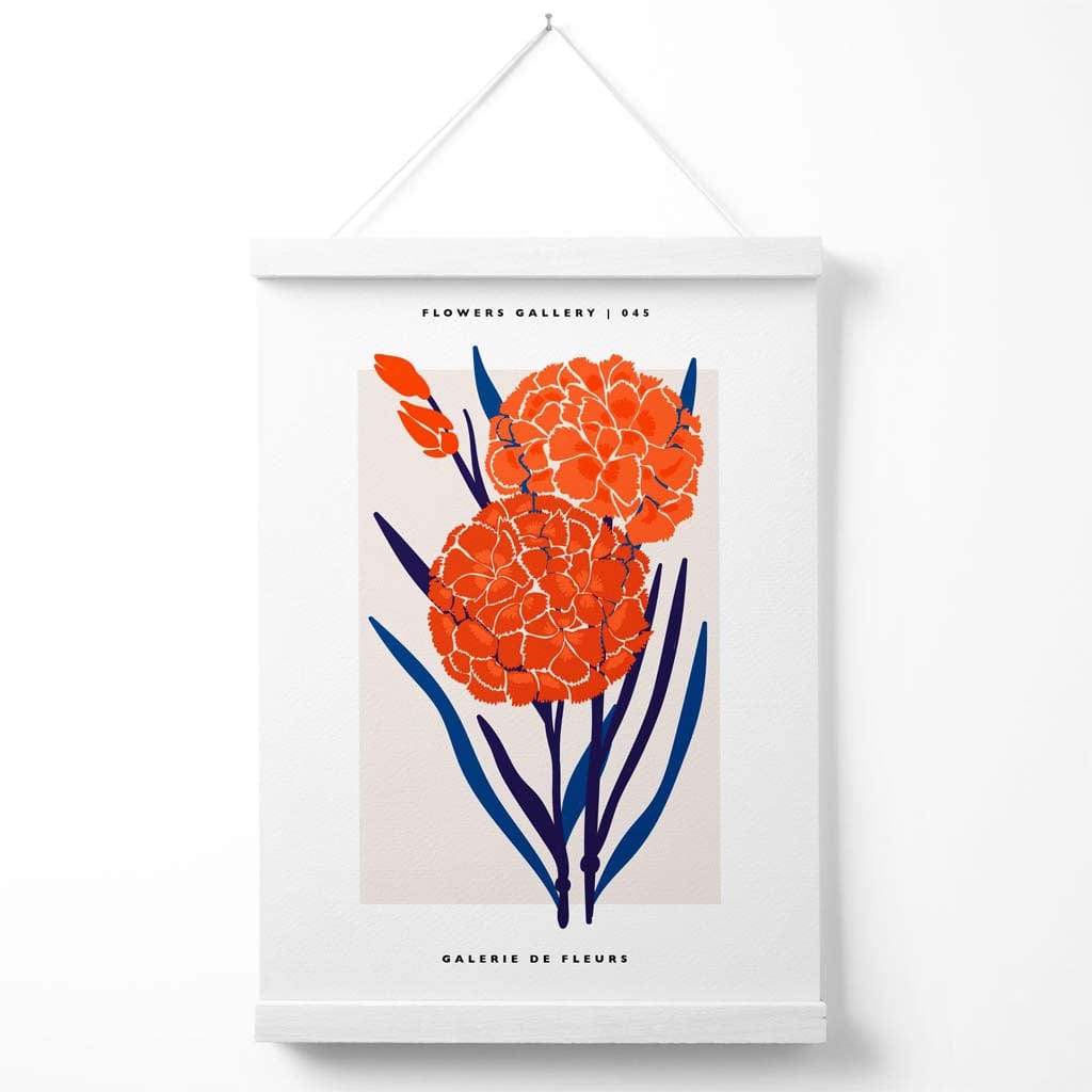 Affiche d'exposition Allium Bleu et Orange 2