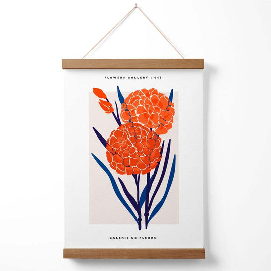 Affiche d'exposition Allium Bleu et Orange 3