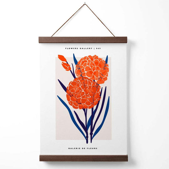 Affiche d'exposition Allium Bleu et Orange 4