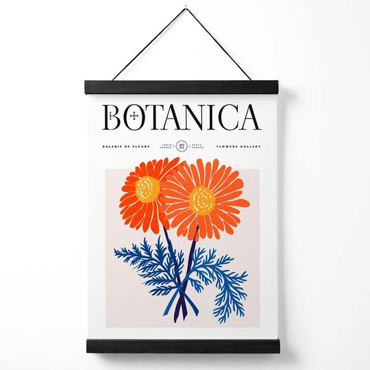 Affiche de marché aux fleurs avec motif de chrysanthème 0