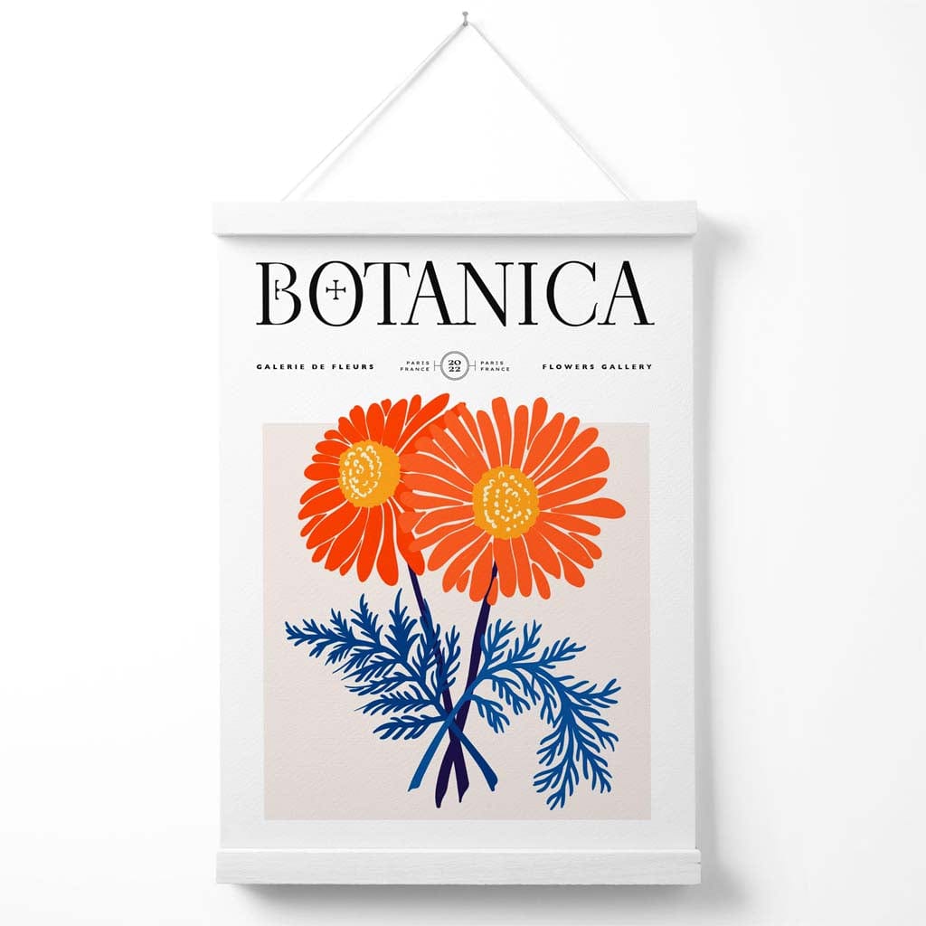 Affiche de marché aux fleurs avec motif de chrysanthème 2