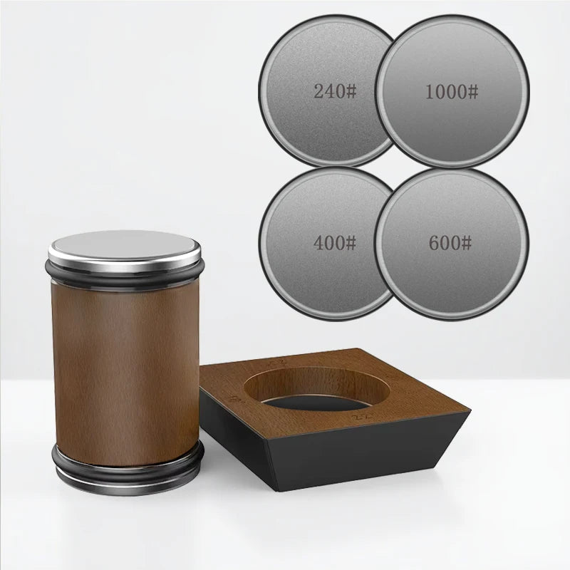 Aiguiseur de Couteaux Diamanté Précis avec Plateforme en Bois 2