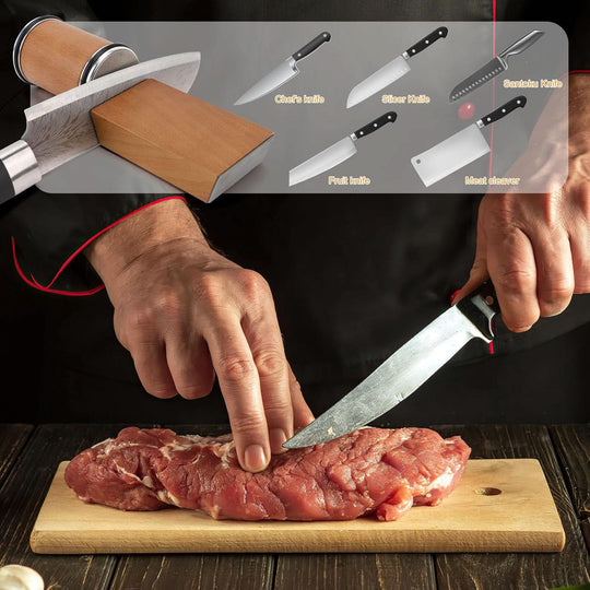 Aiguiseur de Couteaux Professionnel Compact avec Mécanisme Roulant 7