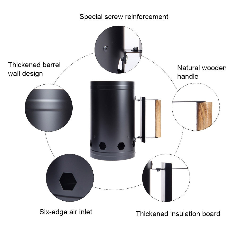 Allume-Charbon pour Gril Extérieur Pratique 2
