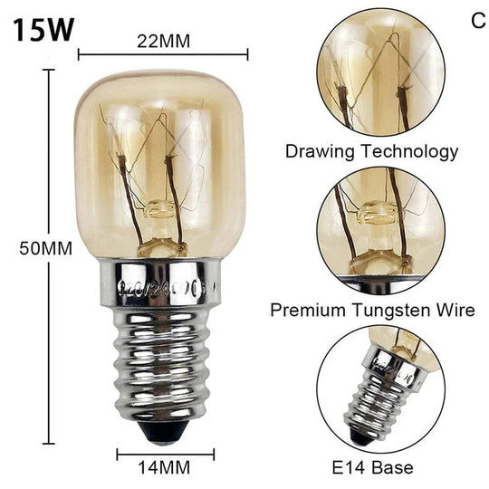 Ampoule à Micro-ondes E14 Haute Température 300°C 7