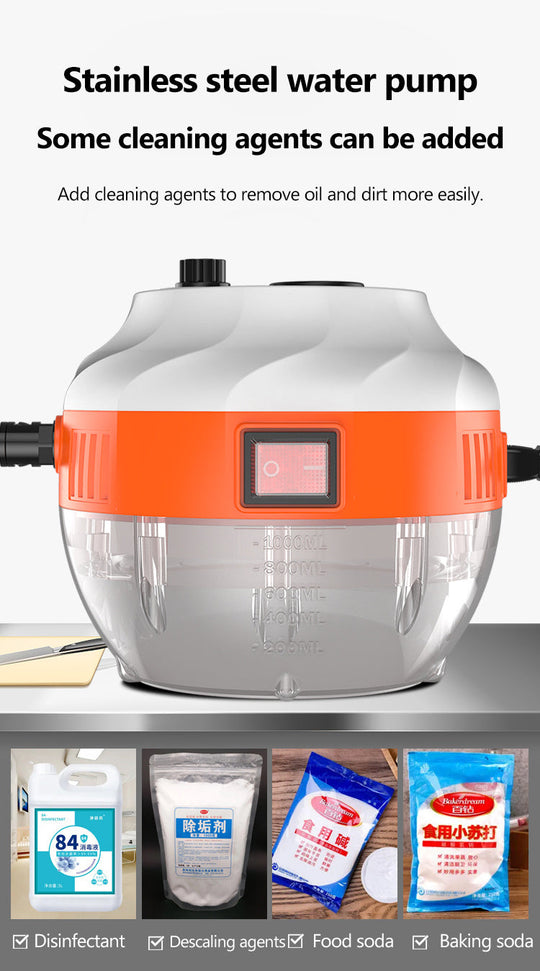 Appareil Nettoyeur Vapeur Haute Pression 2800W Compact pour Cuisine et Voiture 7