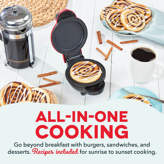 Appareil à Gaufres et Grillades Compact pour Petits Déjeuners Savoureux 2