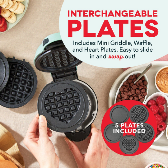 Appareil à Gaufres et Grillades Compact pour Petits Déjeuners Savoureux 3