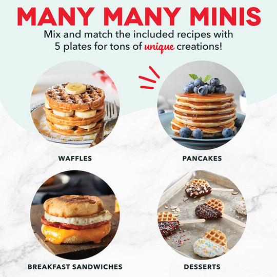 Appareil à Gaufres et Grillades Compact pour Petits Déjeuners Savoureux 7